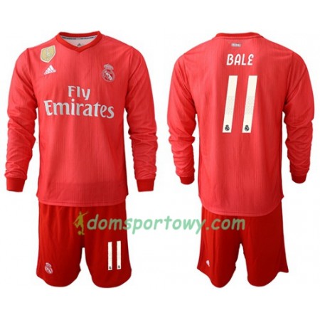 Koszulka Real Madryt Bale 11 Dziecięcy Trzeci Koszulki Piłkarskie 2018-2019 Długi Rękaw